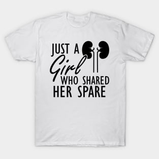 Kidney Donor - Just a girl who shared her spare T-Shirt